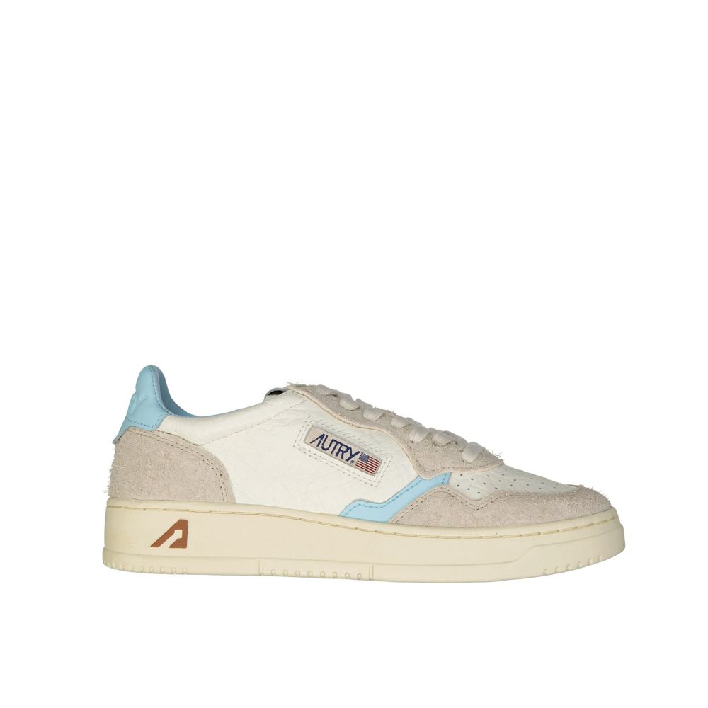 Weiße Ledersneaker