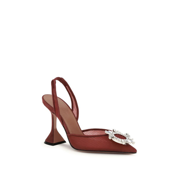 Bordeaux Polyester High Heels