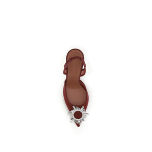 Bordeaux Polyester High Heels