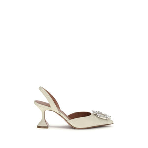 Weiße Kalbsleder Bos Taurus High-Heel-Pumps