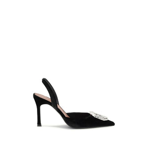 Schwarze Kalbsleder Bos Taurus High Heel Pumps