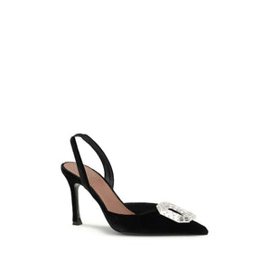 Schwarze Kalbsleder Bos Taurus High Heel Pumps