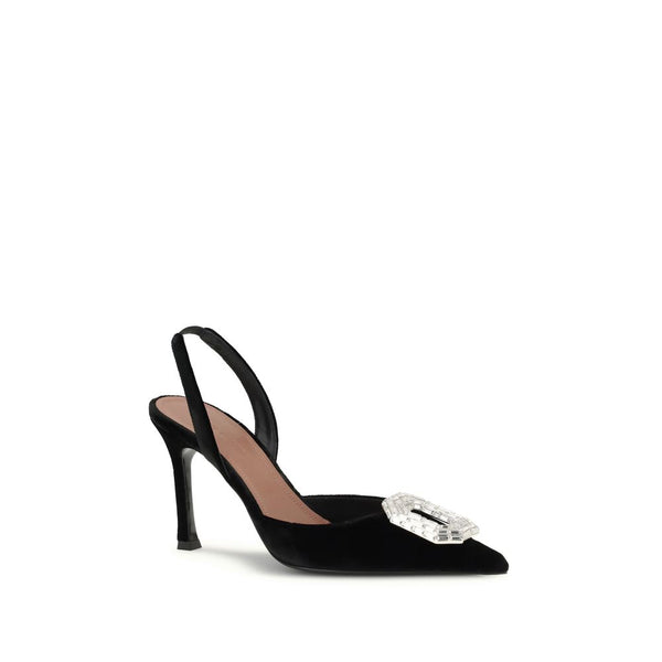 Schwarze Kalbsleder Bos Taurus High Heel Pumps