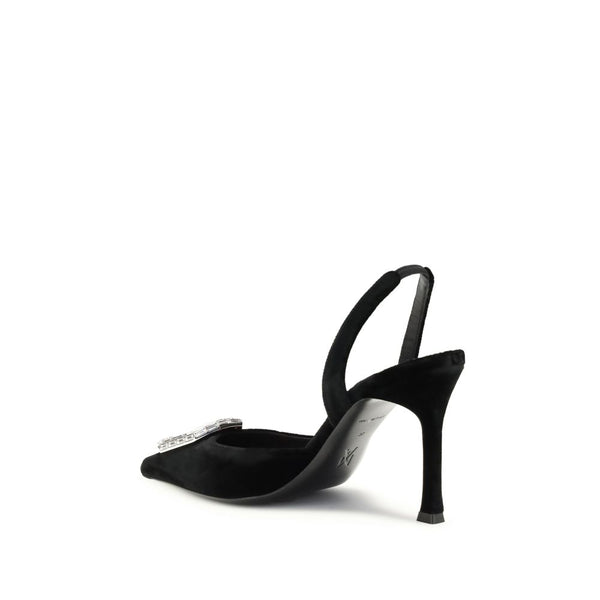 Schwarze Kalbsleder Bos Taurus High Heel Pumps