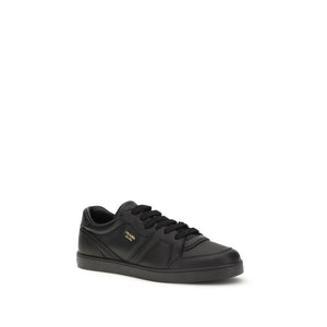 Schwarze Sneakers aus Kalbsleder Bos Taurus