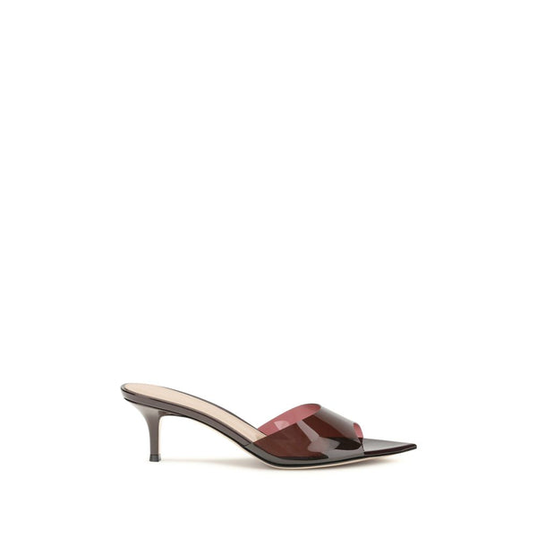 Bordeaux-Stilettos aus Polyurethan