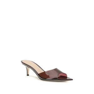 Bordeaux-Stilettos aus Polyurethan