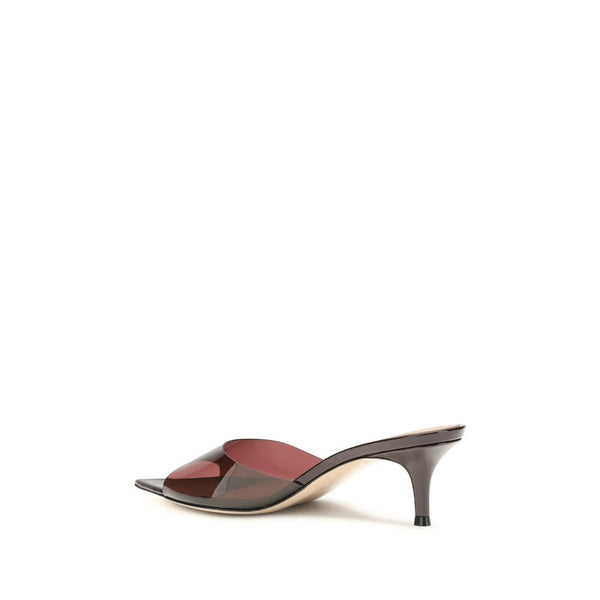 Bordeaux-Stilettos aus Polyurethan