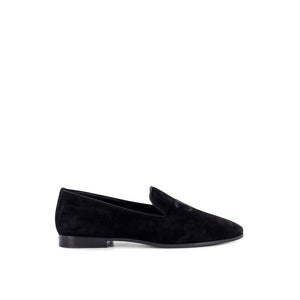 Schwarze Loafer aus Kalbsleder zum Hineinschlüpfen