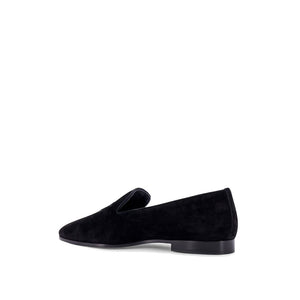 Schwarze Loafer aus Kalbsleder zum Hineinschlüpfen
