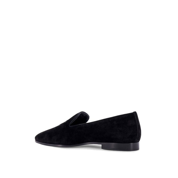 Schwarze Loafer aus Kalbsleder zum Hineinschlüpfen