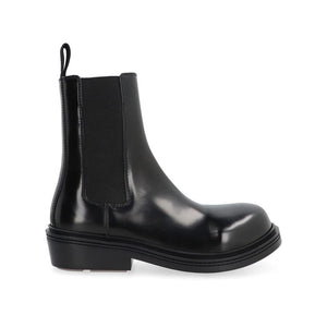 Schwarze Chelsea-Boots aus Kalbsleder