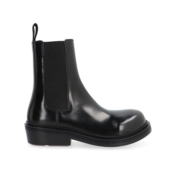 Schwarze Chelsea-Boots aus Kalbsleder