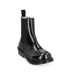 Schwarze Chelsea-Boots aus Kalbsleder