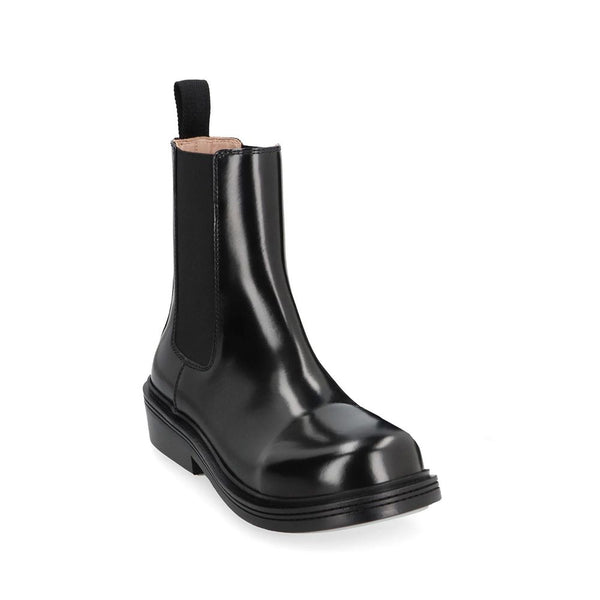 Schwarze Chelsea-Boots aus Kalbsleder