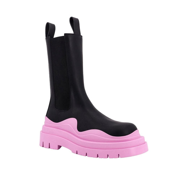 Schwarze Chelsea-Boots aus Kalbsleder
