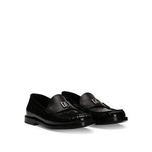 Schwarze Loafer aus Kalbsleder