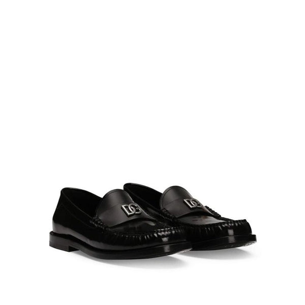 Schwarze Loafer aus Kalbsleder