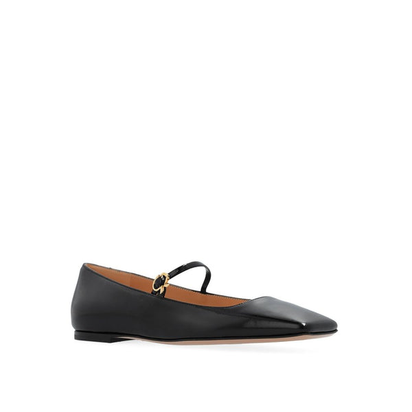 Schwarze Ballerinas aus Kalbsleder