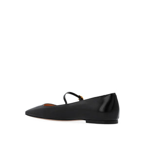 Schwarze Ballerinas aus Kalbsleder