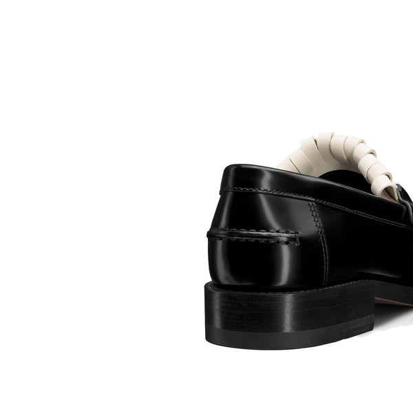 Schwarze Loafer aus Kalbsleder