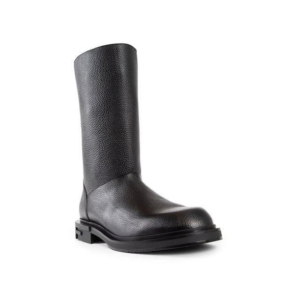Schwarze Stiefeletten aus Kalbsleder
