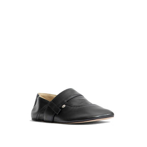 Schwarze Slipper aus Kalbsleder