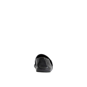 Schwarze Slipper aus Kalbsleder