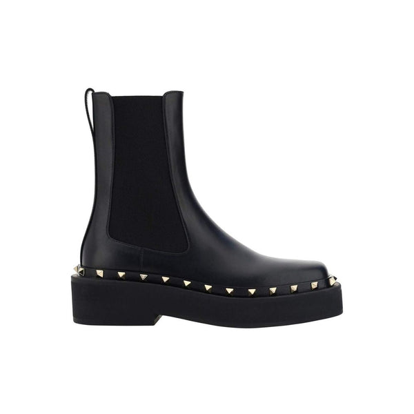 Schwarze Chelsea-Boots aus Kalbsleder