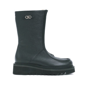 Schwarze Stiefel aus Kalbsleder