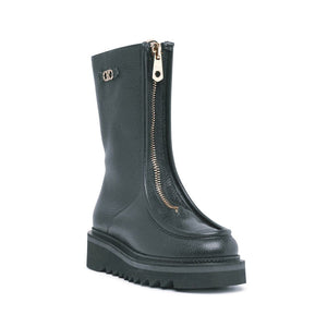 Schwarze Stiefel aus Kalbsleder