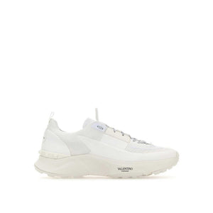 Weiße Stoff-Sneaker