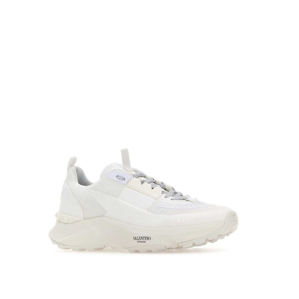 Weiße Stoff-Sneaker