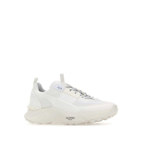 Weiße Stoff-Sneaker