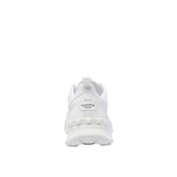 Weiße Stoff-Sneaker