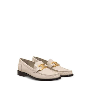 Weiße Loafer aus Kalbsleder