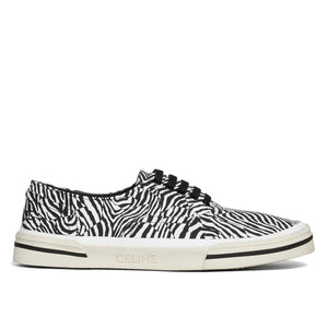 Schwarze Leinensneaker mit niedrigem Schaft