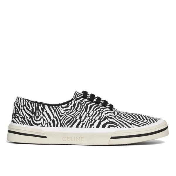 Schwarze Leinensneaker mit niedrigem Schaft