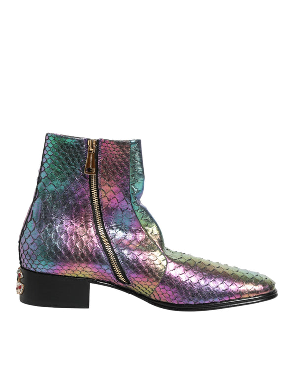Bunte Chelsea-Stiefeletten
