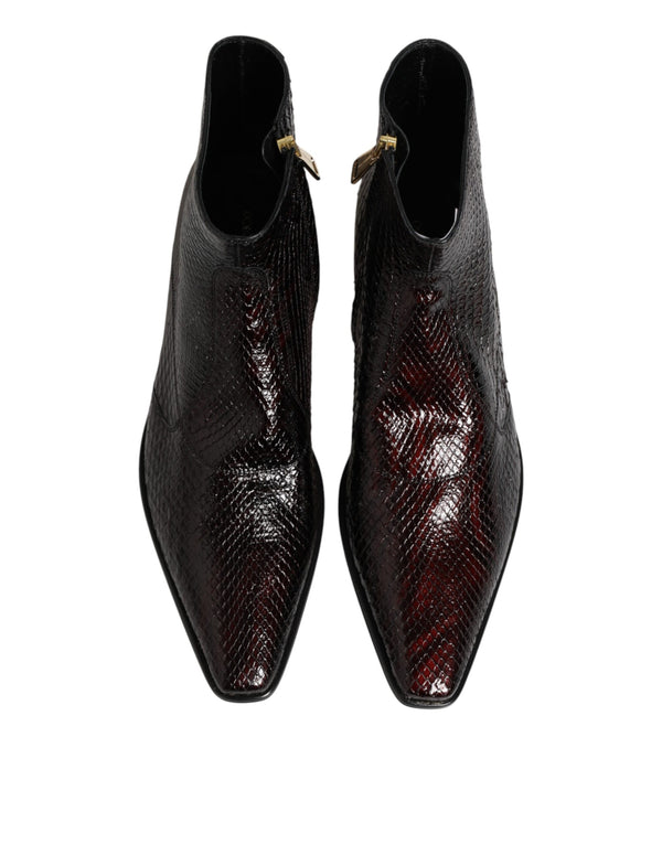 Bordeaux Chelsea-Stiefeletten für Herren