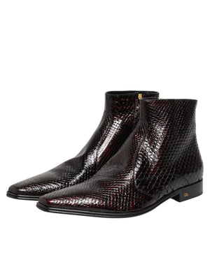 Bordeaux Chelsea-Stiefeletten für Herren