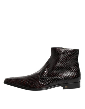 Bordeaux Chelsea-Stiefeletten für Herren