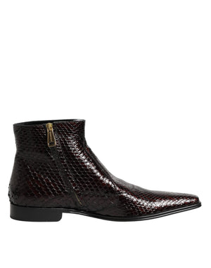 Bordeaux Chelsea-Stiefeletten für Herren
