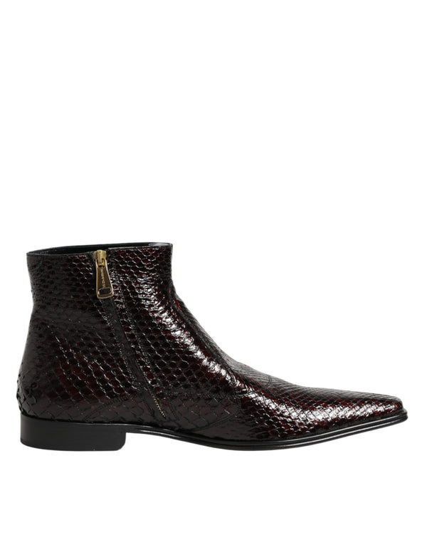 Bordeaux Chelsea-Stiefeletten für Herren