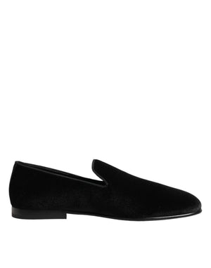 Schwarze Wildleder-Loafer zum Hineinschlüpfen