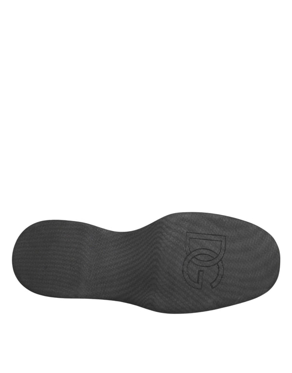 Schwarze Derby-Schuhe aus Kalbsleder für Herren