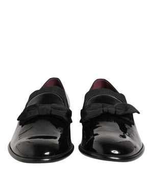 Schwarze Leder-Loafer für Herren