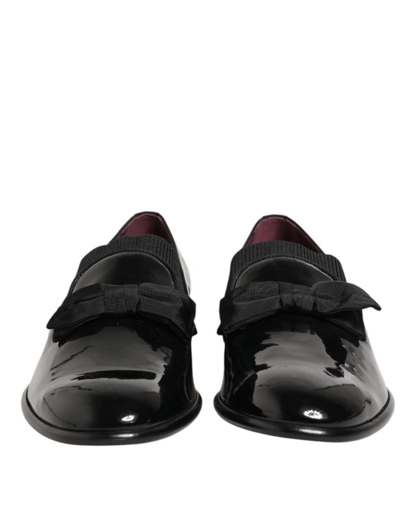 Schwarze Leder-Loafer für Herren