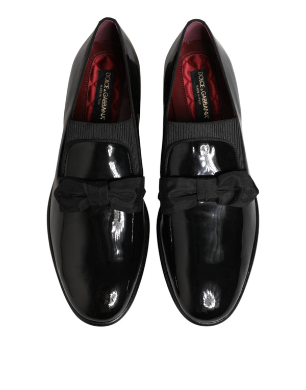 Schwarze Leder-Loafer für Herren