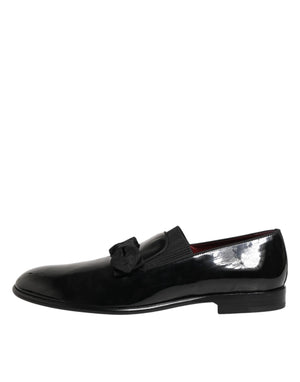Schwarze Leder-Loafer für Herren
